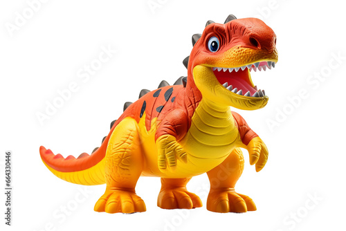 Toy Dinosaur isolated on transparent background, Generative Ai © AIstudio1