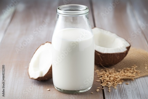 bottle of lactose-free milk