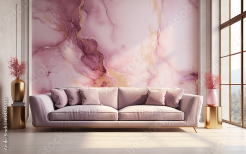 Pink Abstract Art Wallpaper