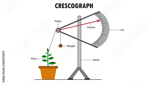 Crescograph diagram, how it works