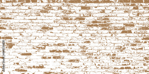 Brick wall overlay texture - for your design. Grunge aged stone design of house. Decayed uneven outside surface of stained wall. Damaged vintage medieval mansion. Dirty ruined shabby texture of rock.