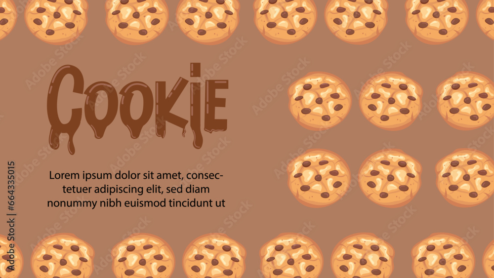 National cookie day banner with cookies vector template national cookie day december 4th