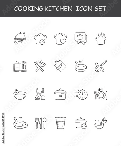 "Set Of Cooking Vector Illustration Icon Design"