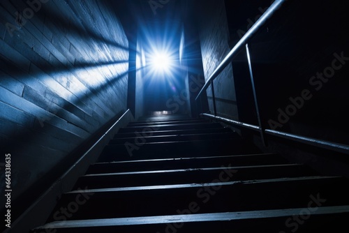stairs leading to a bright light source