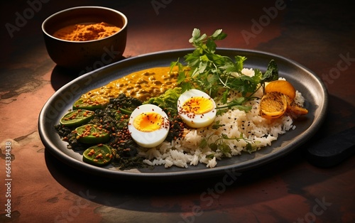 Gourmet Curry Creation, with eggs and rice