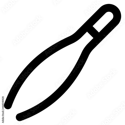 tweezers icon vector illustration asset element