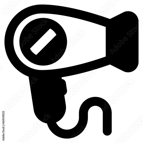 hairdryer icon vector illustration asset element