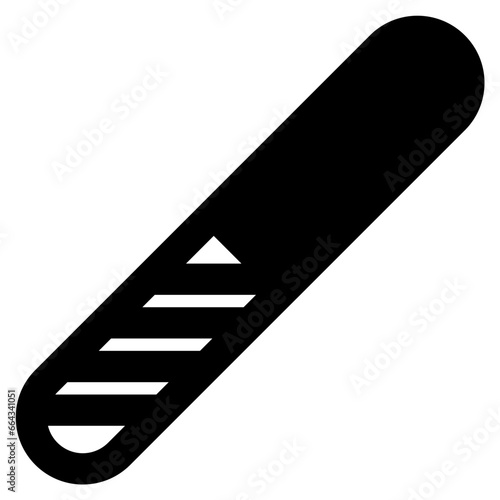 nail file icon vector illustration asset element