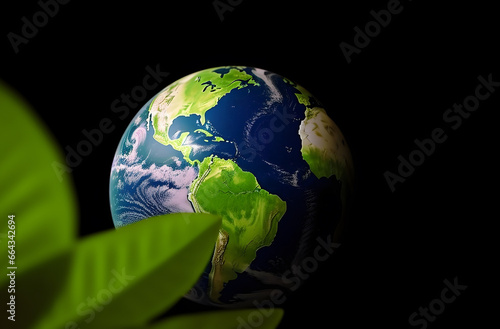 Planet earth. Concept of earth day, environmental day or world nature conservation day.