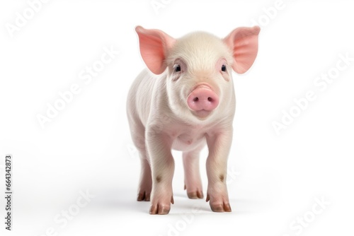 baby piglet on an Isolated white background.