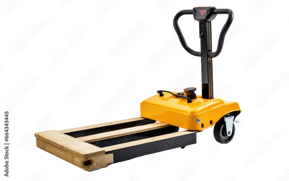 Industrial Pallet Handling on isolated background