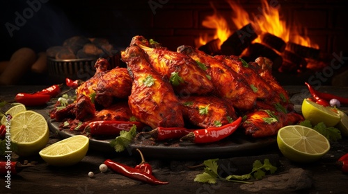 Among the spiciest non-vegetarian foods is tandoori chicken.