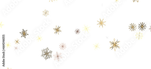 Snowflake Bliss: Striking 3D Illustration Showcasing Falling Holiday Snowflakes