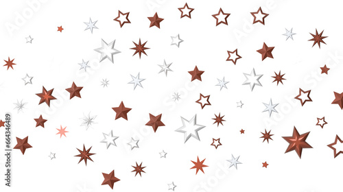 Plummeting Christmas Sparkles: Captivating 3D Illustration of Descending Holiday Star Glitters © vegefox.com