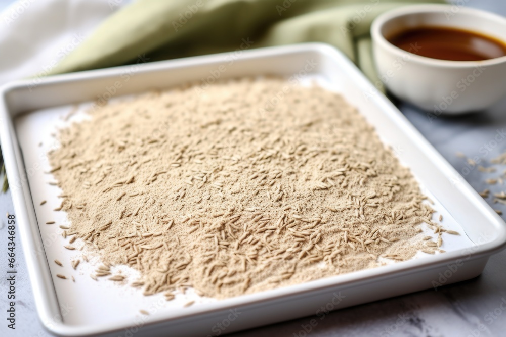 unbaked sprouted grain bread dough on a floured surface unbaked sprouted grain bread dough on a floured surface