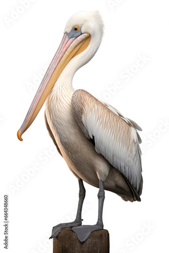 Pelican bird isolated on white background © LightoLife