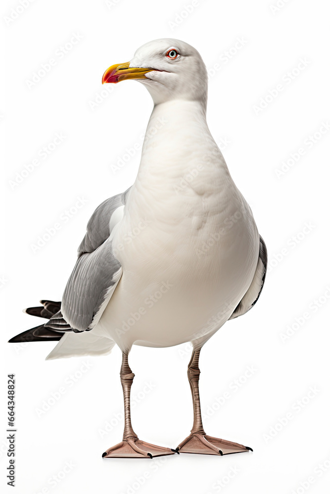 Seagull bird isolated on white background Seagull bird isolated on white background