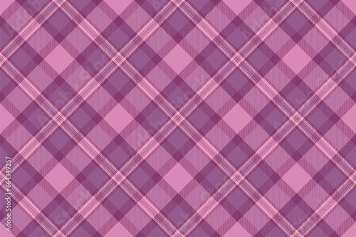 Textile vector tartan of seamless plaid fabric with a check background texture pattern.
