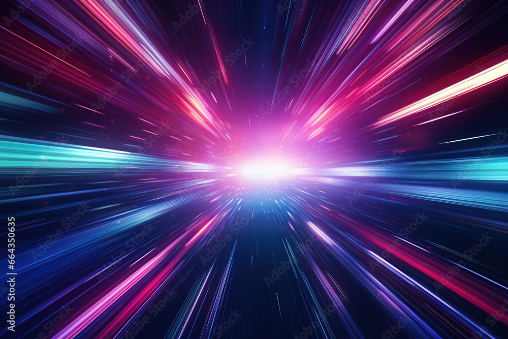 Digital abstract backdrop, blurred in zoom effect, abstract digital background Digital abstract backdrop, blurred in zoom effect, abstract digital background