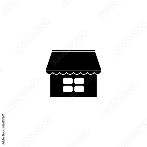 Online store marketplace icon isolated on transparent background