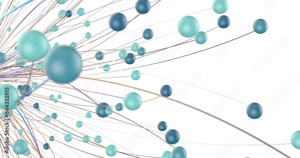 network shape. Abstract 3D render network shape. Abstract 3D render