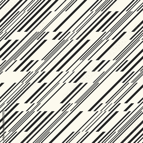 Monochrome Broken Striped Textured Urban Pattern
