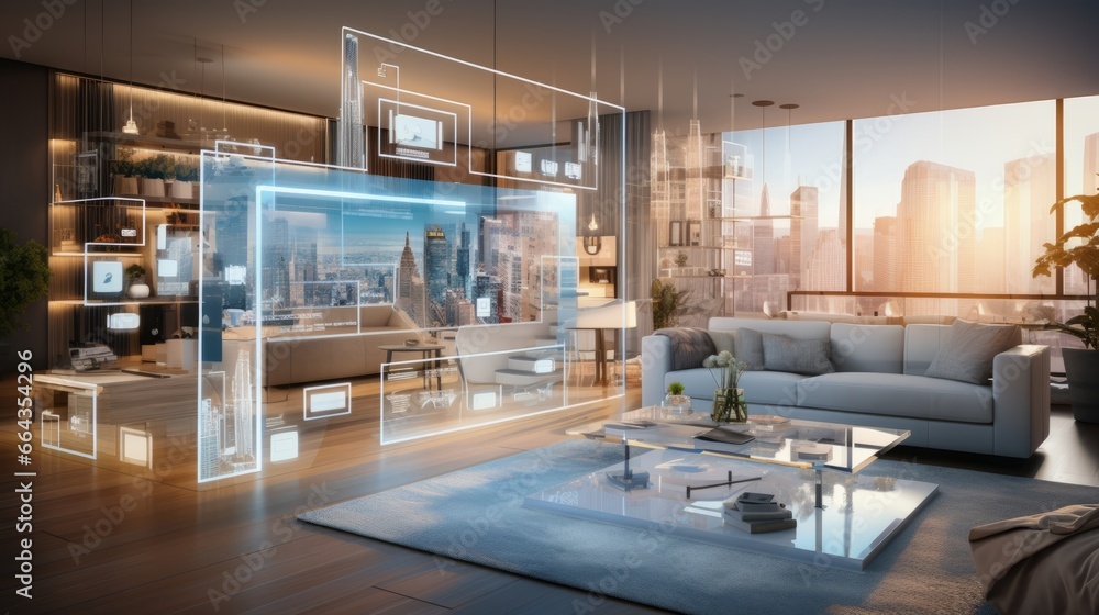 Smart home technology refers to the concept of a virtual interface that can be used to manage and operate a wide range of systems and devices within a household