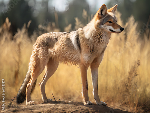 coyote on desert © Kinga