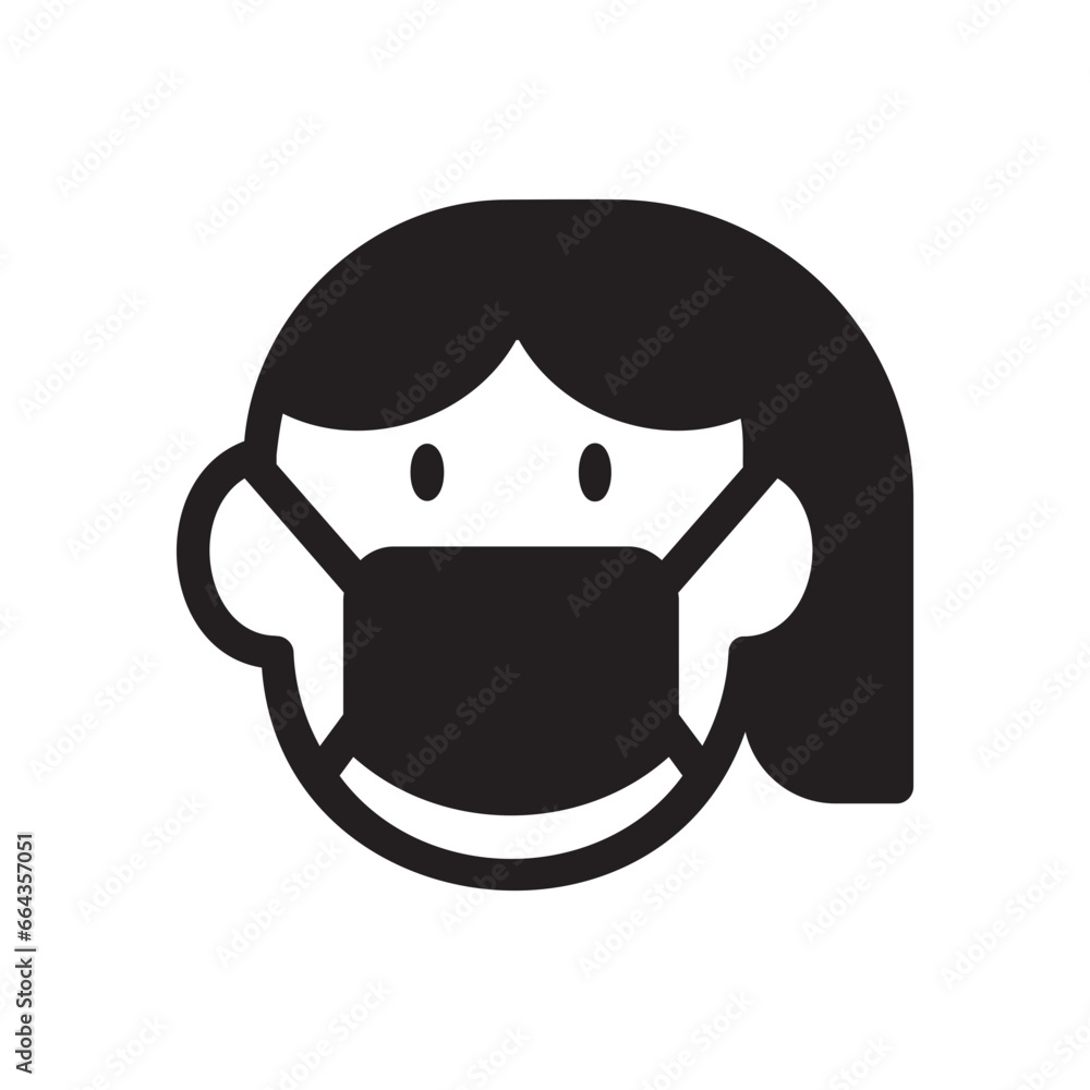 Fototapeta premium covid mask