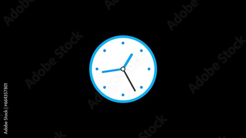abstract countdown timer clock icon illustration 4k 