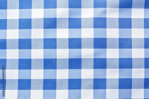 Blue and White Checkered Fabric Texture