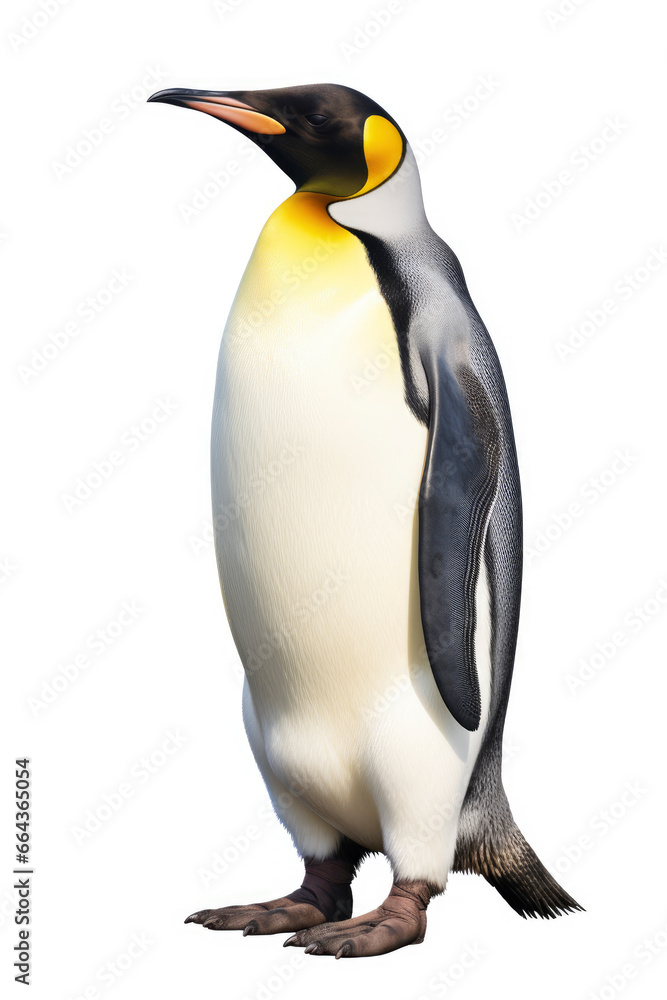 Obraz premium illustration of emperor penguin isolated on white background
