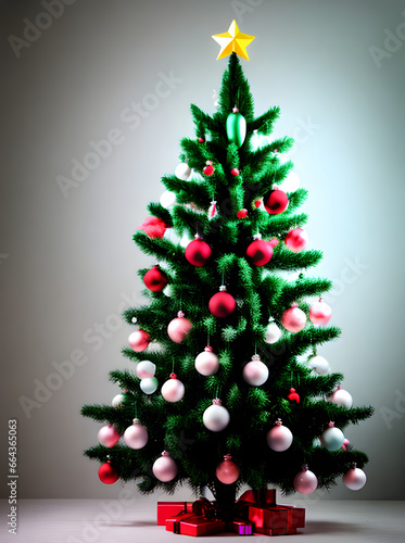 Painted background knolling drawing pastel tones Christmas.