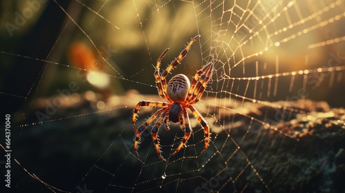 Spider in the web, AI generated Image