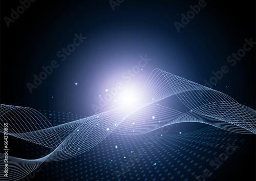 ダークなテクノロジーイメージ背景