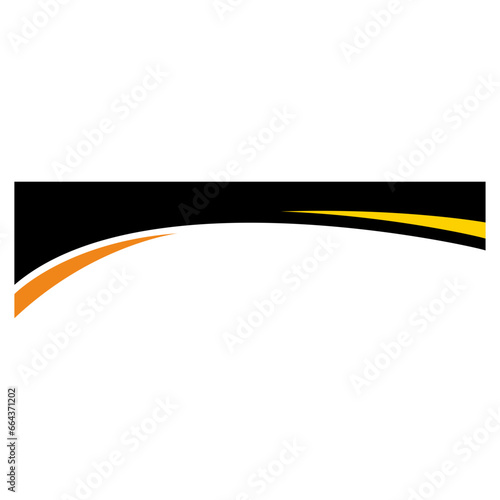 header footer wave banners vector