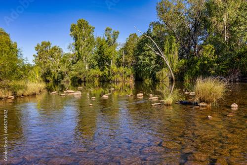 River crossing near Pigeon Hole Lookout, Chamberlain River, El Questro, West Australia, Australia photo