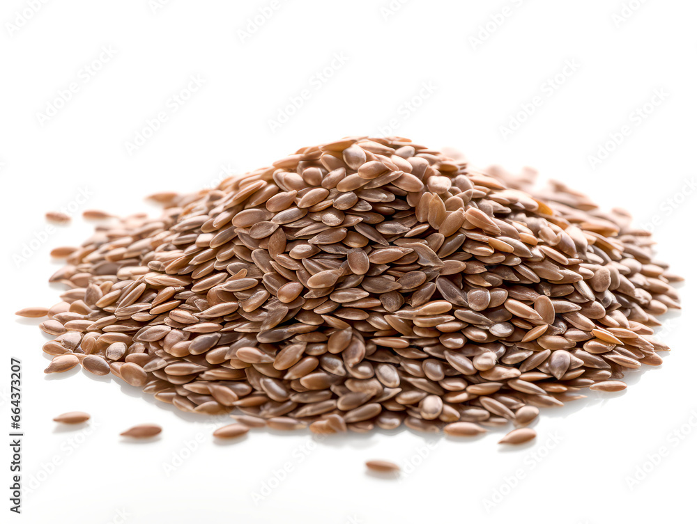 Flax seeds isolated on white background. Flax seeds isolated on white background.