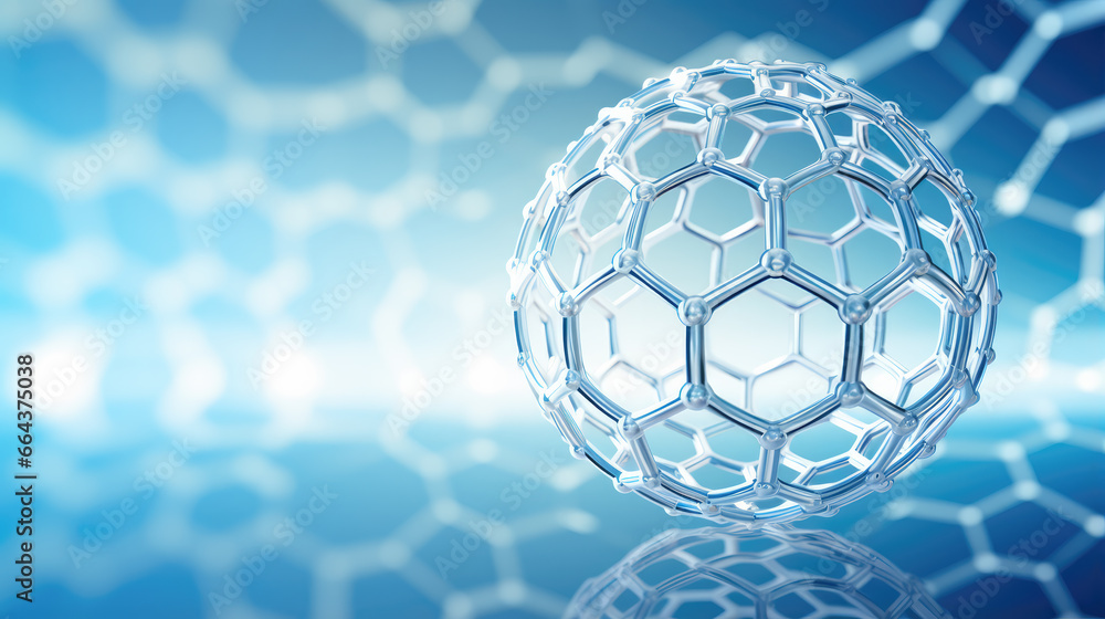 Hexagon Pattern Sphere Abstract Background