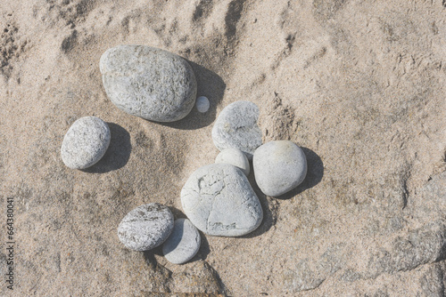 Photography stones on the beach