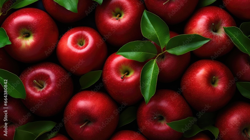 Apple pattern background, AI generated Image Apple pattern background, AI generated Image