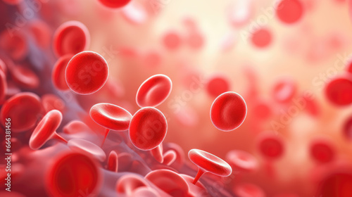 Red Blood Cells Abstract Background