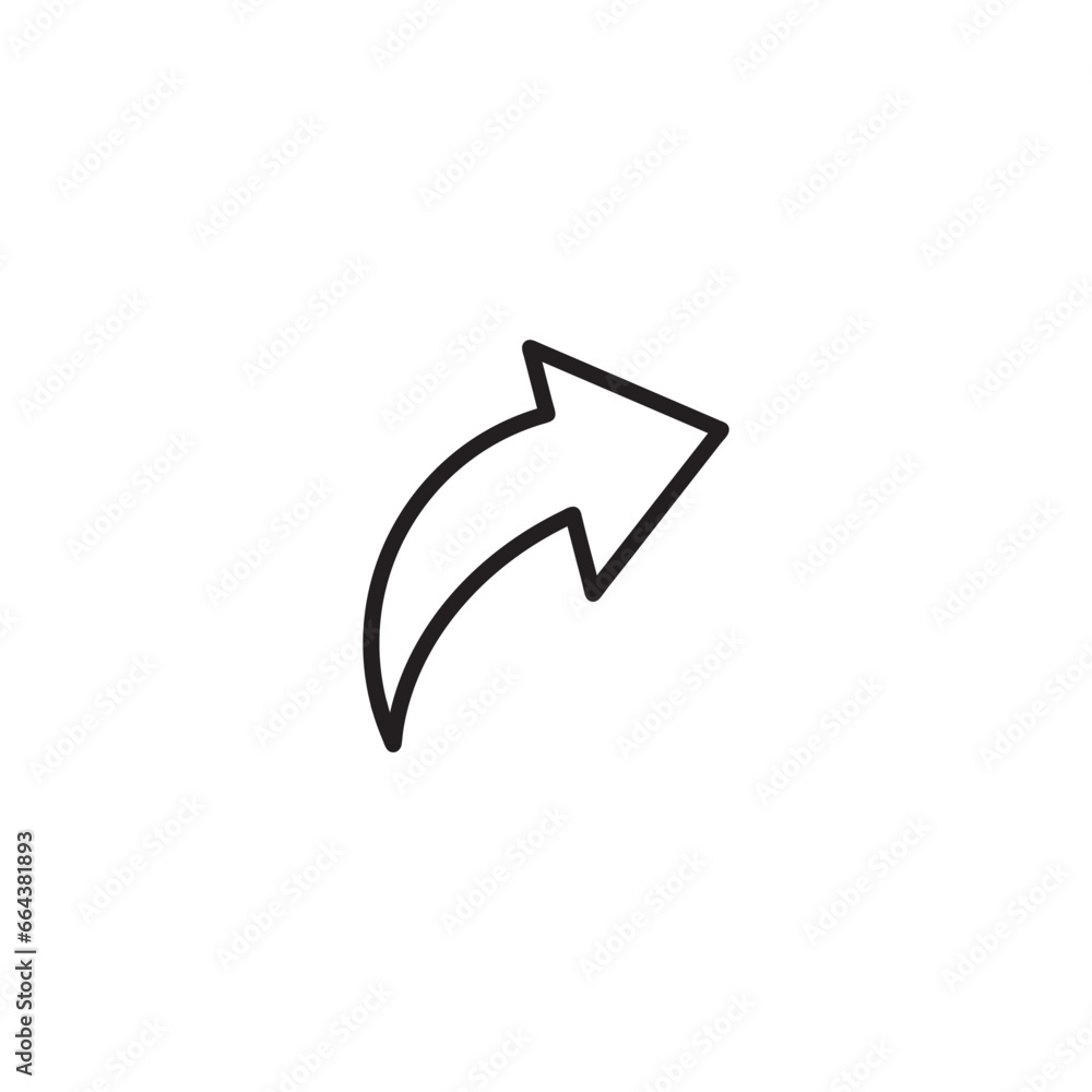 Arrow flat style isolated, stock vector. Arrow flat vector icon. Arrow flat style isolated, stock vector. Arrow flat vector icon.