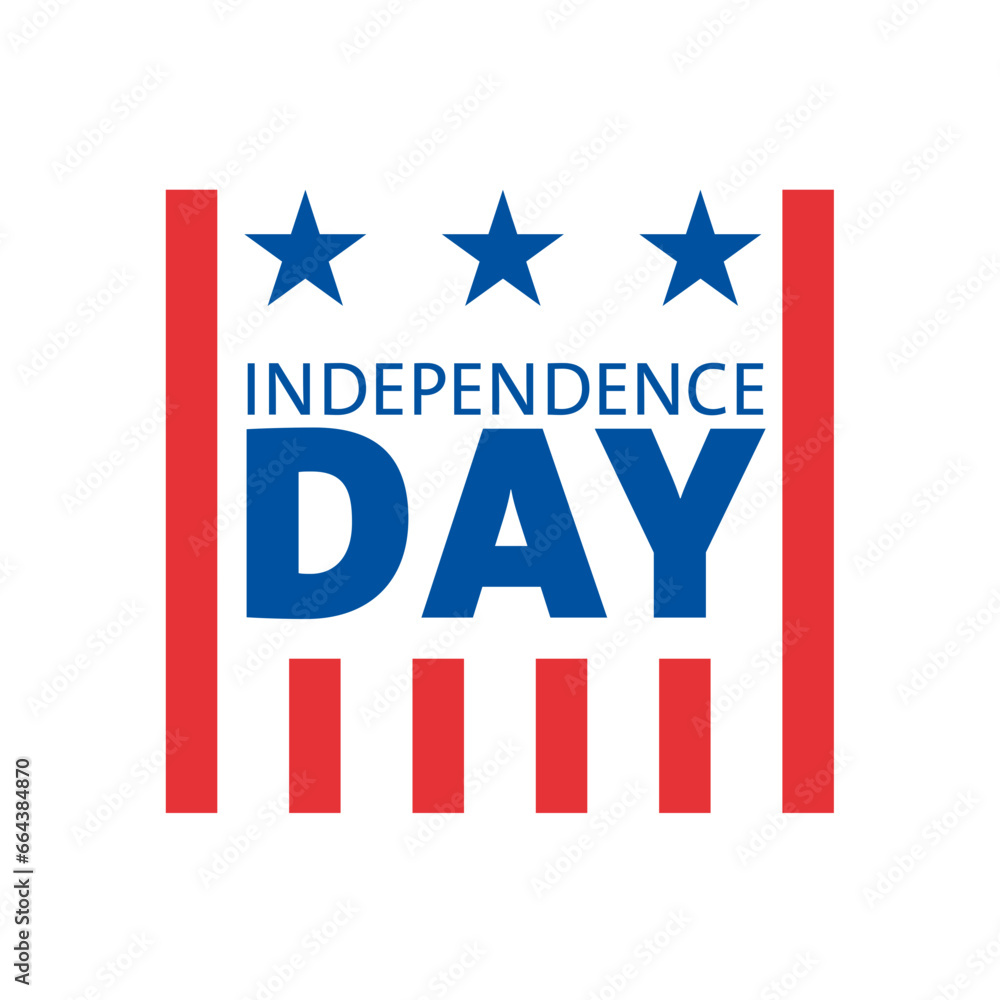 4th July icon badge. USA Independence Day. 4th July icon badge. USA Independence Day.