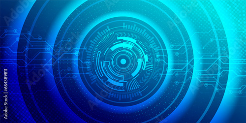 Digital technology banner green blue background concept, cyber technology circuit, abstract tech, innovation future data, internet network, Ai big data, futuristic wifi connection illustration vector