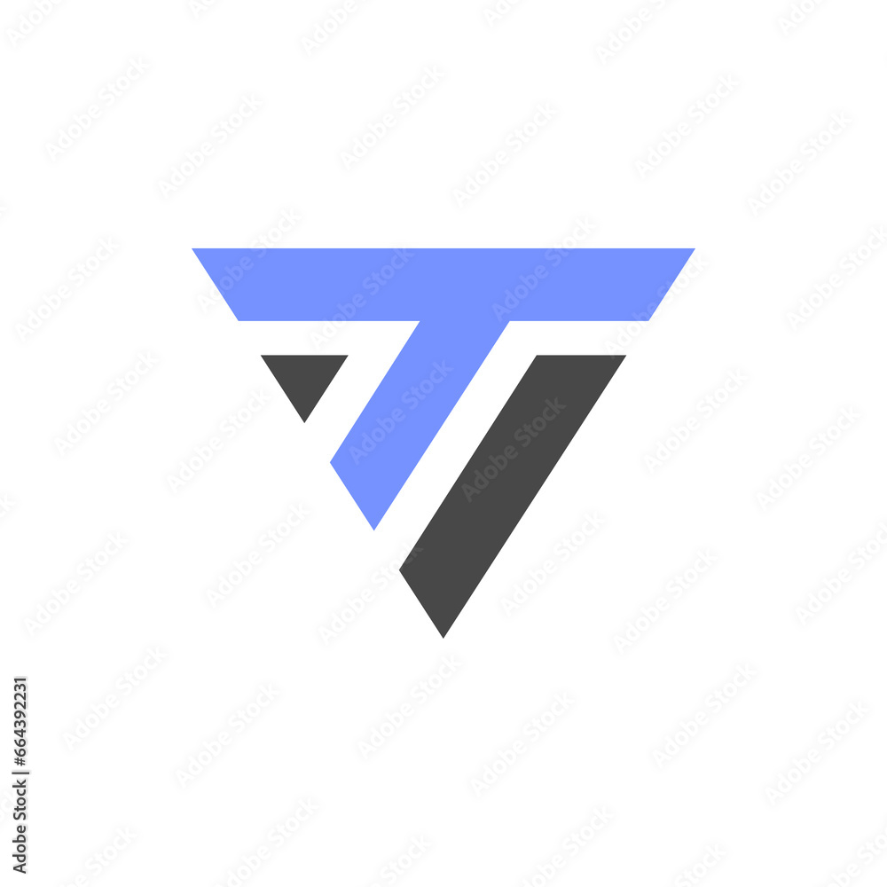 the logo consists of the letter V and T monogram. the logo consists of the letter V and T monogram.