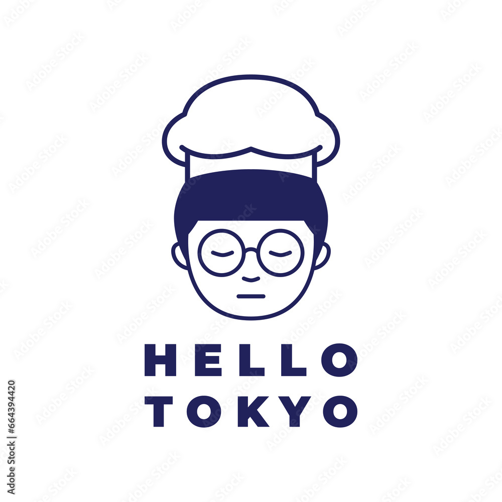 kid chef japanese restaurant logo design vector graphic kid chef japanese restaurant logo design vector graphic