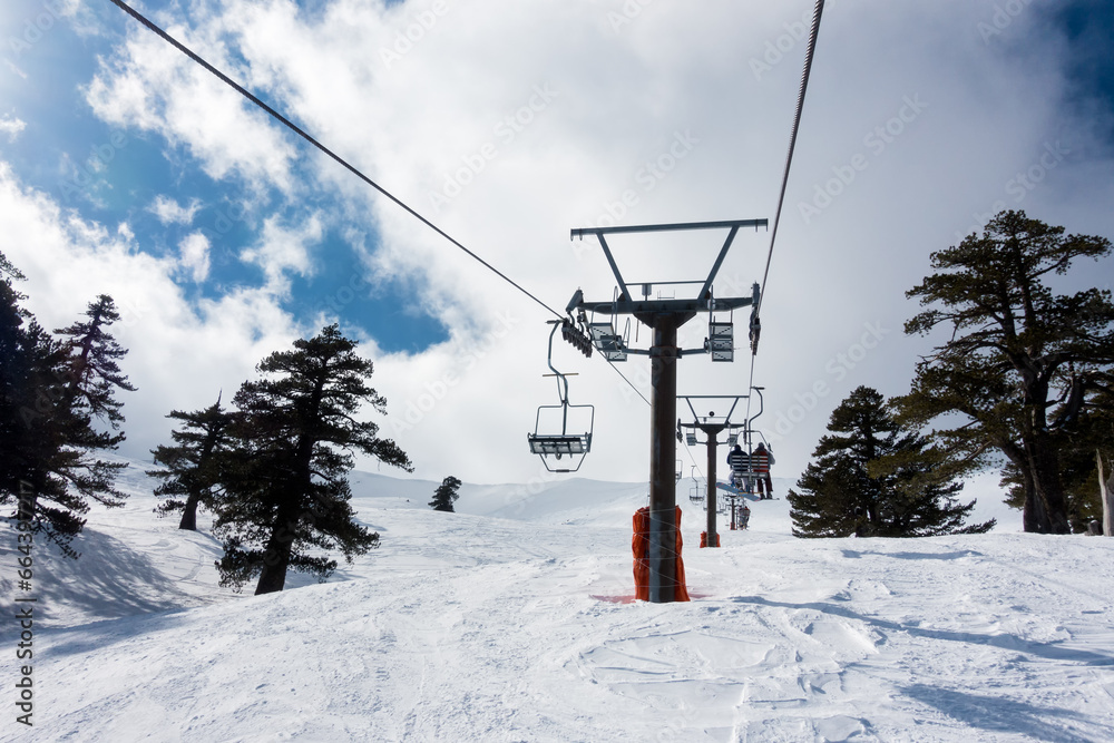 Breathtaking scenery on the snowy slopes of Vasilitsa ski center, Grevena, Greece Breathtaking scenery on the snowy slopes of Vasilitsa ski center, Grevena, Greece