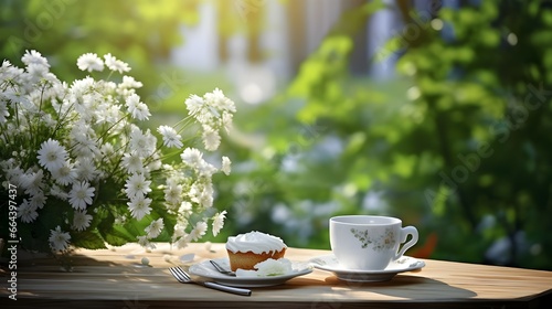 cup of coffee and flowers,cup of coffee,Coffee and Blooms: A Delightful Pairing,Sip and Smell: Coffee and Fresh Flowers,Coffee Break with a Floral Touch