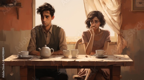 depressed married couple